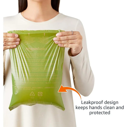 Dog Poop Bags with Dispenser, 270 Count, Leakproof, Lavender Scented, Includes Leash Clip