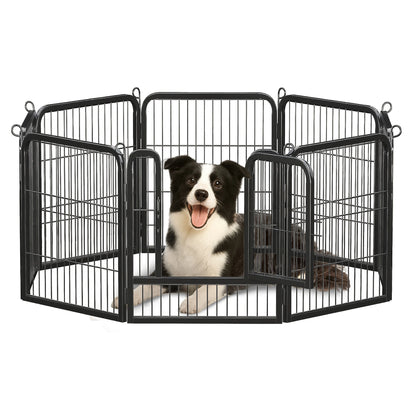 Heavy Duty Puppy Exercise Pen for Yard, RV Camping 8pc
