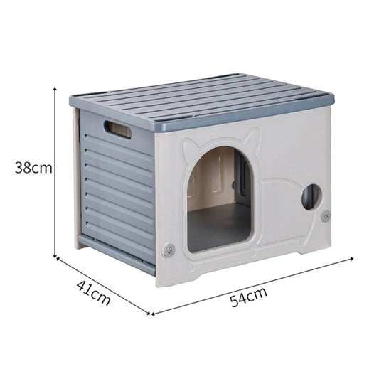 Stray Cat House Outdoor Rainproof Shelter Winter Warm