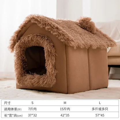 Dog Soft Comfortable House Cave Winter Warm
