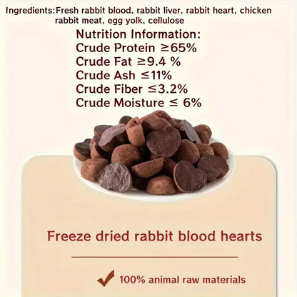 Freeze-Dried Cat Treats, Iron-Rich, High Protein 3.5oz