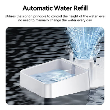 8.5L Button Version Auto Cat Kibble Dispenser Water Refill