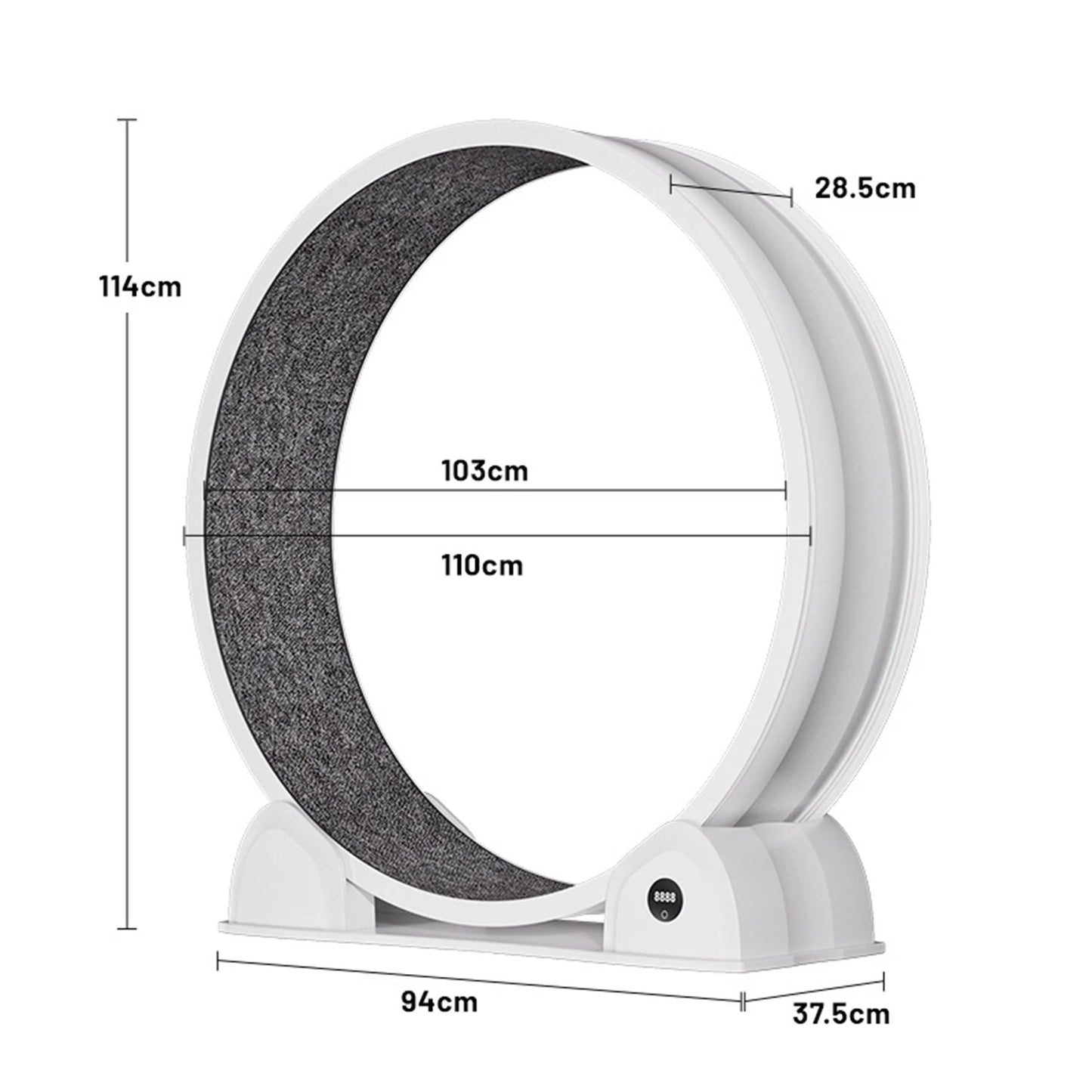 Cat Wheel Exerciser Quiet Treadmill with Pedometer