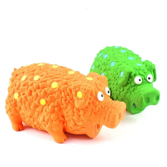 Pig Squeaky Grunting Dog Toy That Oinks