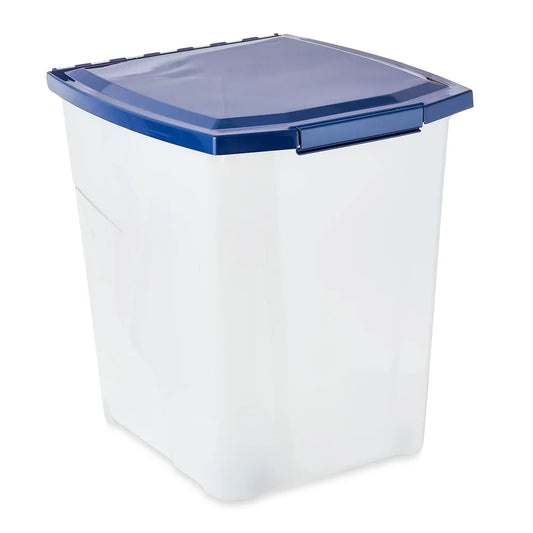 Pet Food Container Locking Lid Rubber Seals Roller Wheels