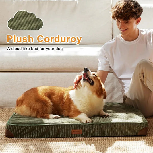 Large Waterproof Dog Bed/Egg Crate Foam Support