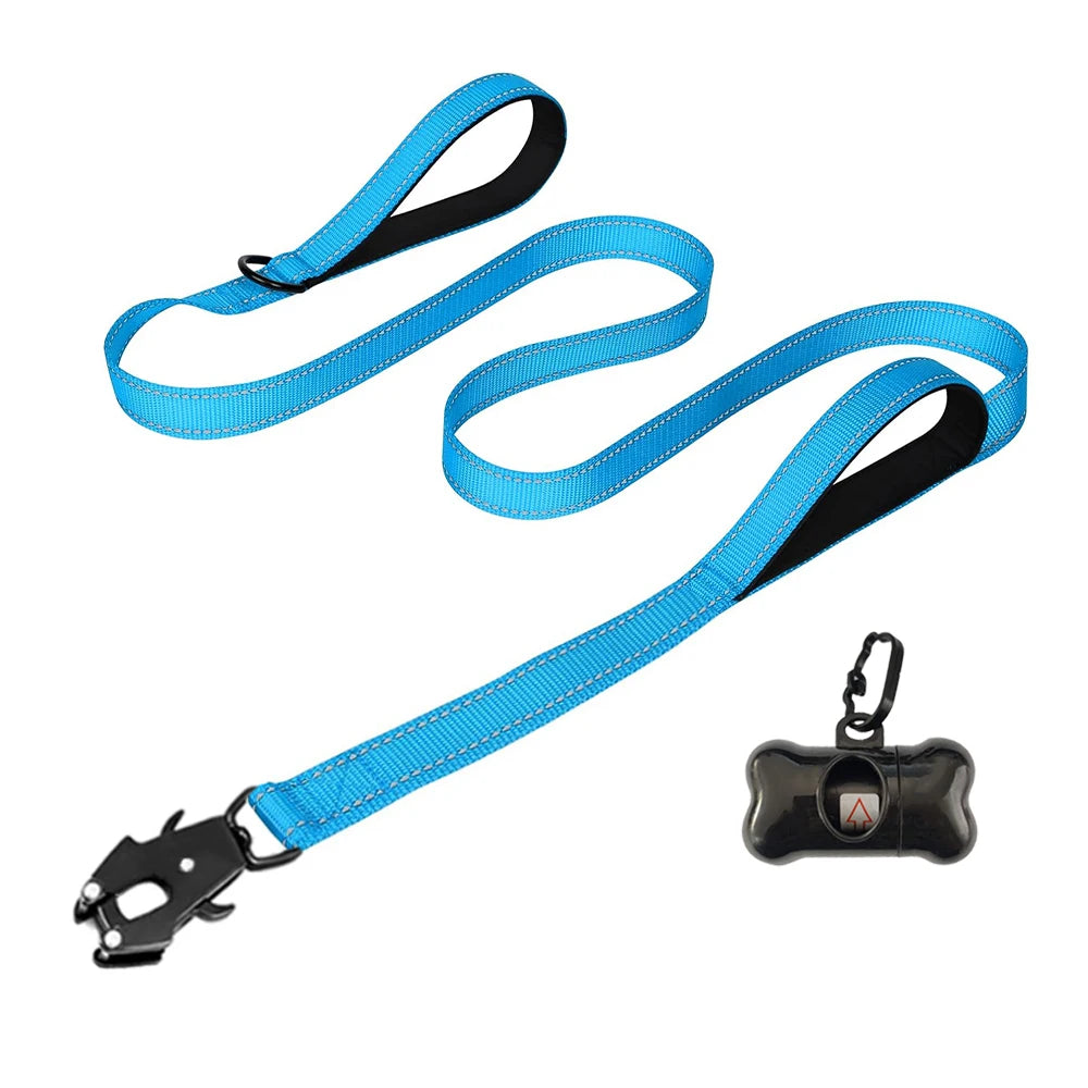Heavy Duty Leash- Nylon Soft Padded 2 Handle