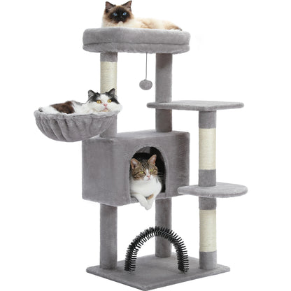 Cat Tower Condo with Perch Cozy Hammock