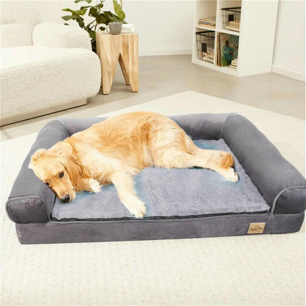 XXL Large Orthopedic Dog Bed Cozy Bolster Washable Cover