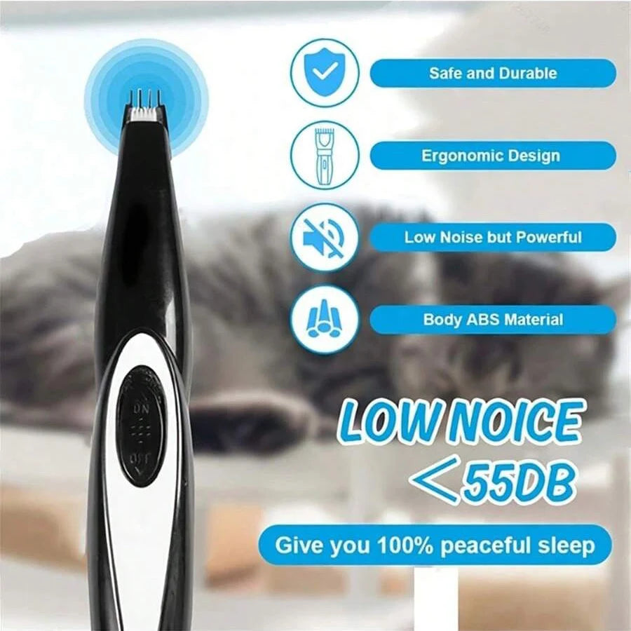 Dog Clippers Low Noise Paw Trimmer- Rechargeable