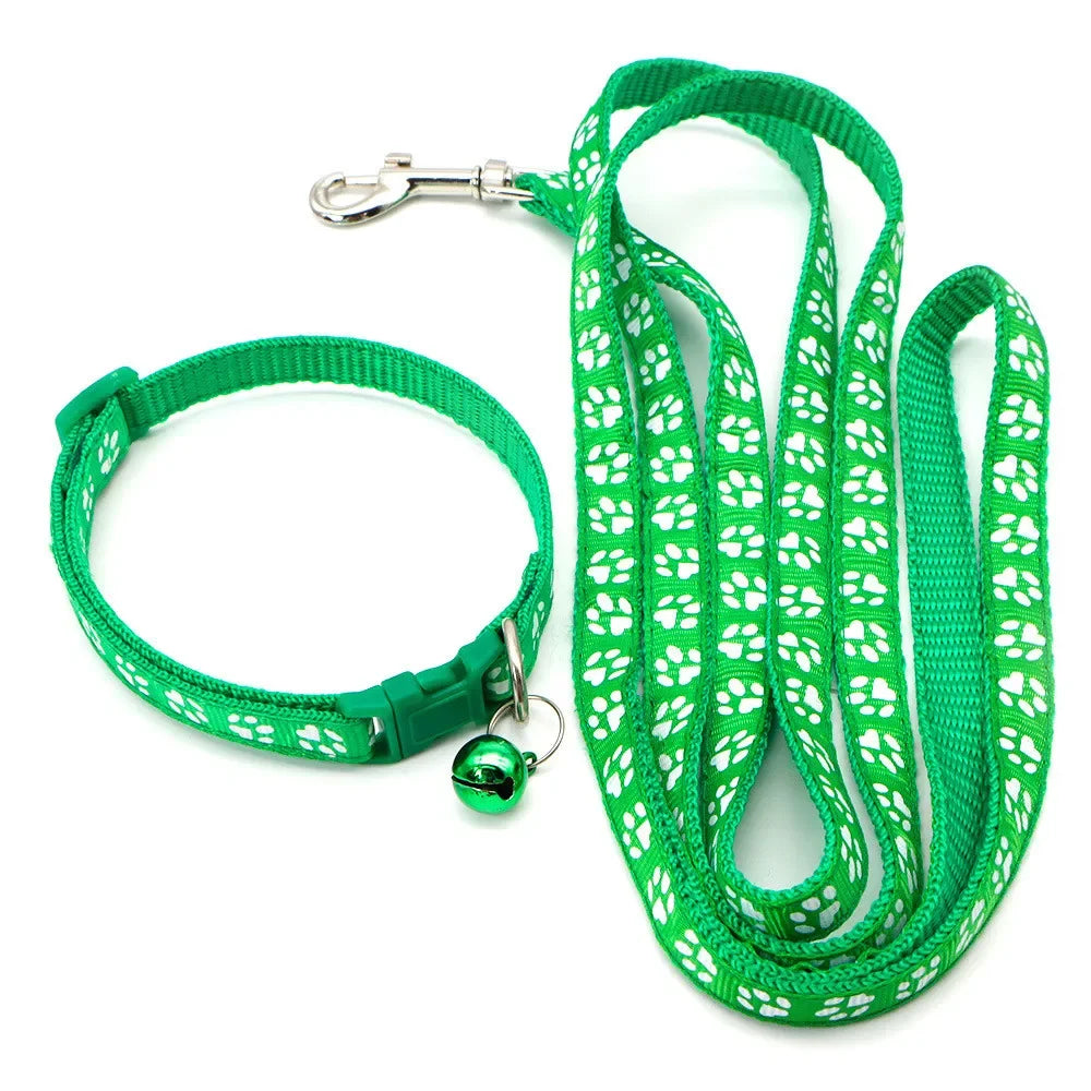 Leash Adjustable Collar Printed