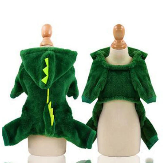 Funny Dinosaur Costumes Winter Warm Plush Coat
