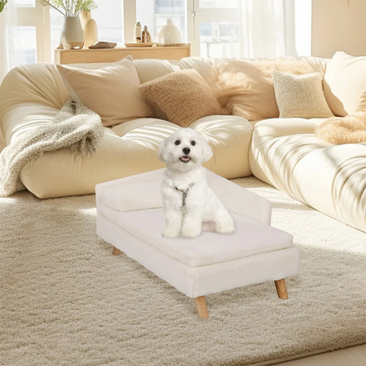 Elevated Bed, Cozy Pad, Waterproof with Wood Legs