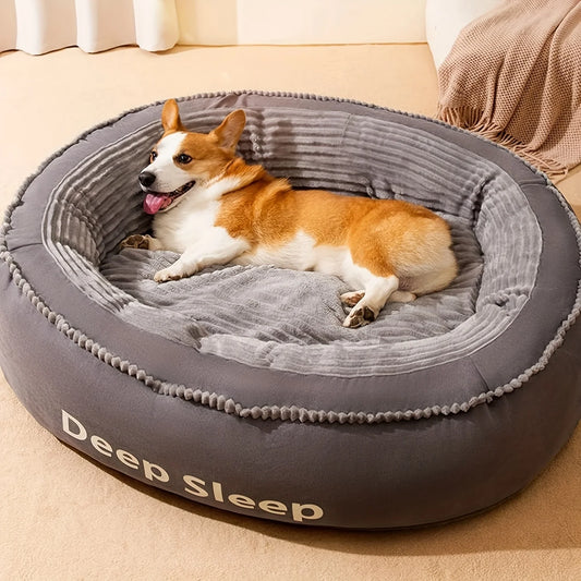 Comfortable Donut Round Dog Washable Cushion