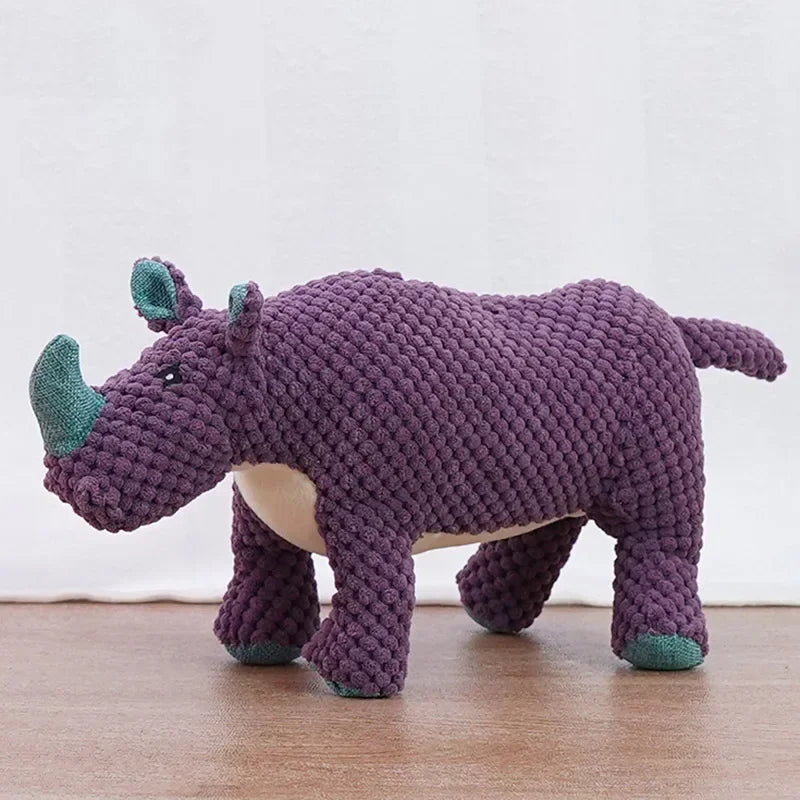 Squeaky Plush Dog Chew Toys Animals Shape