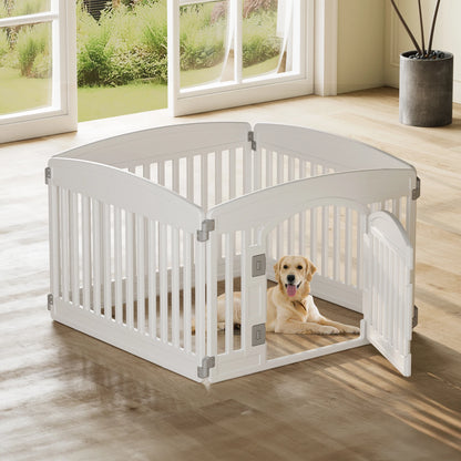 4/6 Panel 24IN Expandable Durable Pet Fence