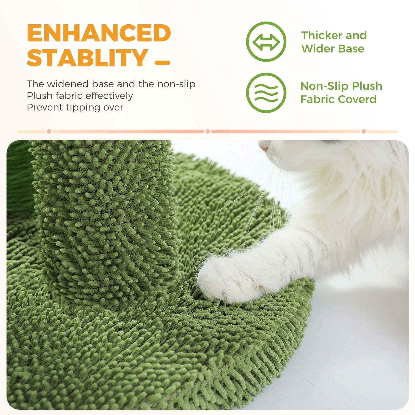 Cactus Cat Scratching Post Interactive Dangling Ball