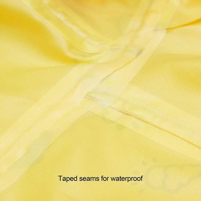 Lightweight Dog Raincoat with Hood Harness Hole