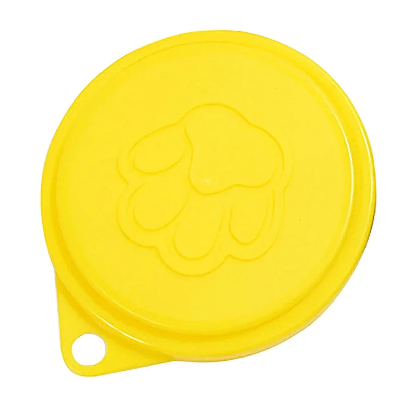 2 Pcs Reusable Pet Can Food Covers Random Color