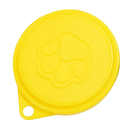 2 Pcs Reusable Pet Can Food Covers Random Color