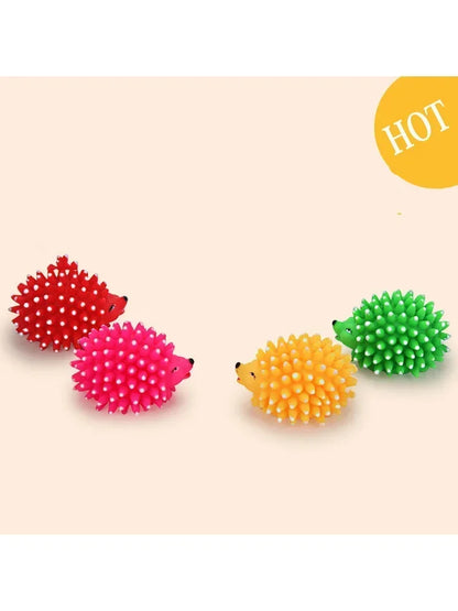 Hedgehog Soft Squeaky Ball Toys For Small Dogs