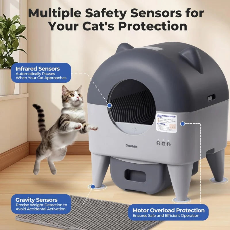 Automatic Self-Cleaning Litter Box Multiple APP Controlled