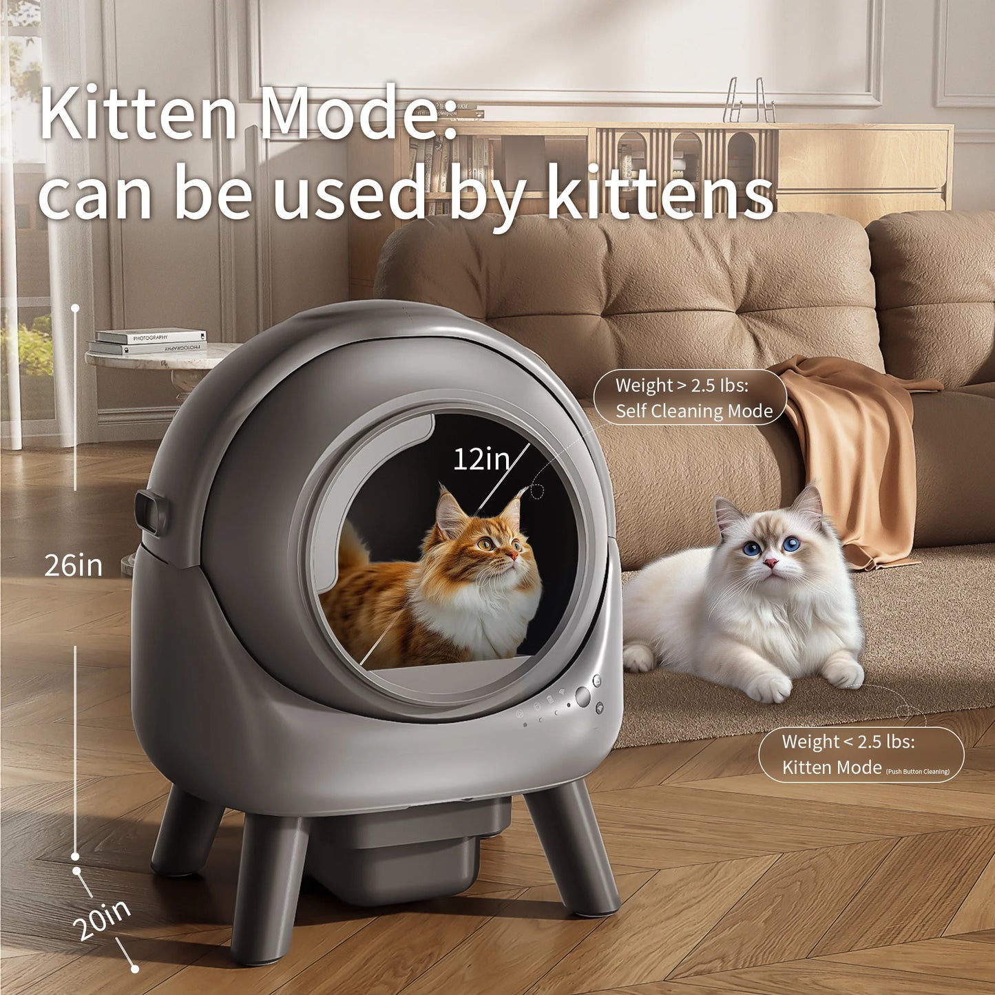 Self Cleaning Litter Box Automatic APP Control