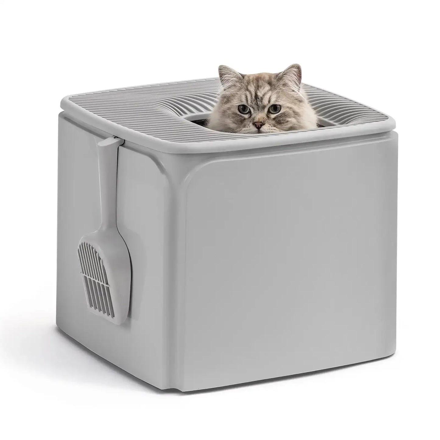Kitty Litter Pan Litter Particle Catching Grooved Cover