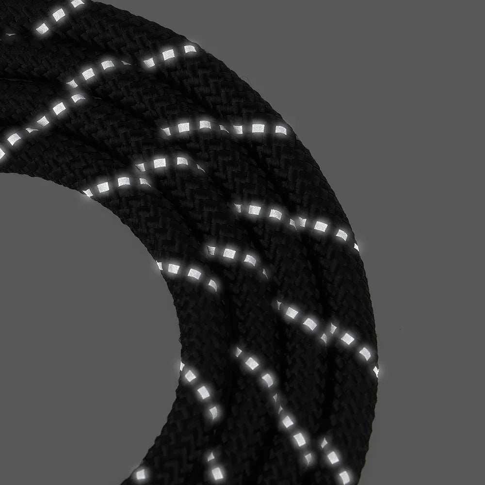 5ft Reflective Dog Leash PU Leather Nylon