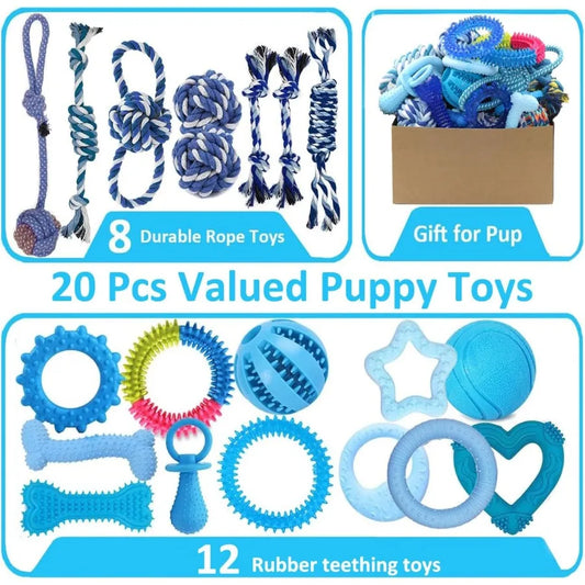 20 Pack Puppy Chew Toys for Small Breeds