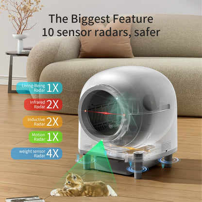 Automatic Cat Litter Box Self Cleaning Sandbox APP