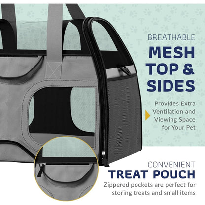 Multi-Functional Pet Travel Bag, Soft-Sided Carrier