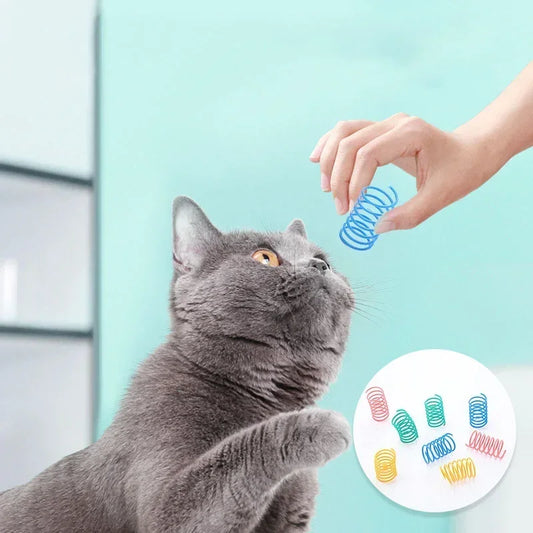20pcs Cat Spiral Springs Interactive Toys