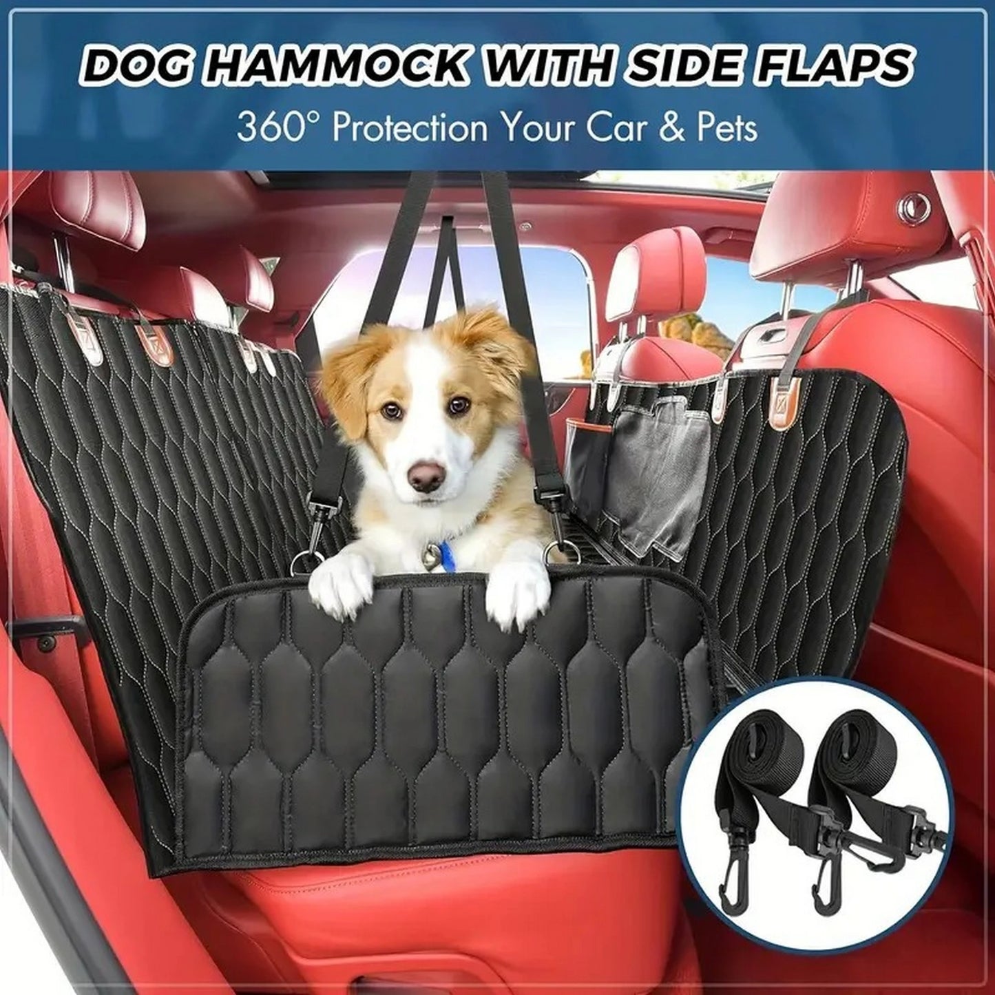 Waterproof Car Seat Protector, Side Wings, Scratch Resistant