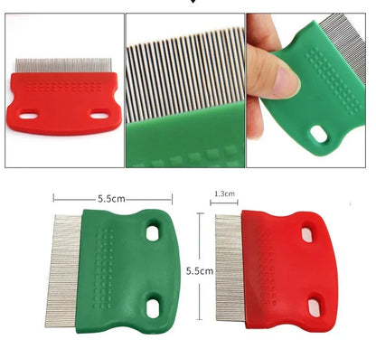 Stainless Steel Pet Grooming Comb Long Thick Hair