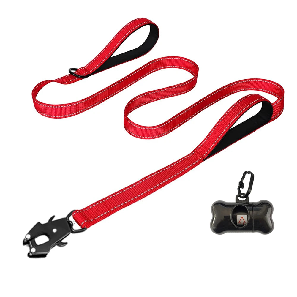 Heavy Duty Leash- Nylon Soft Padded 2 Handle