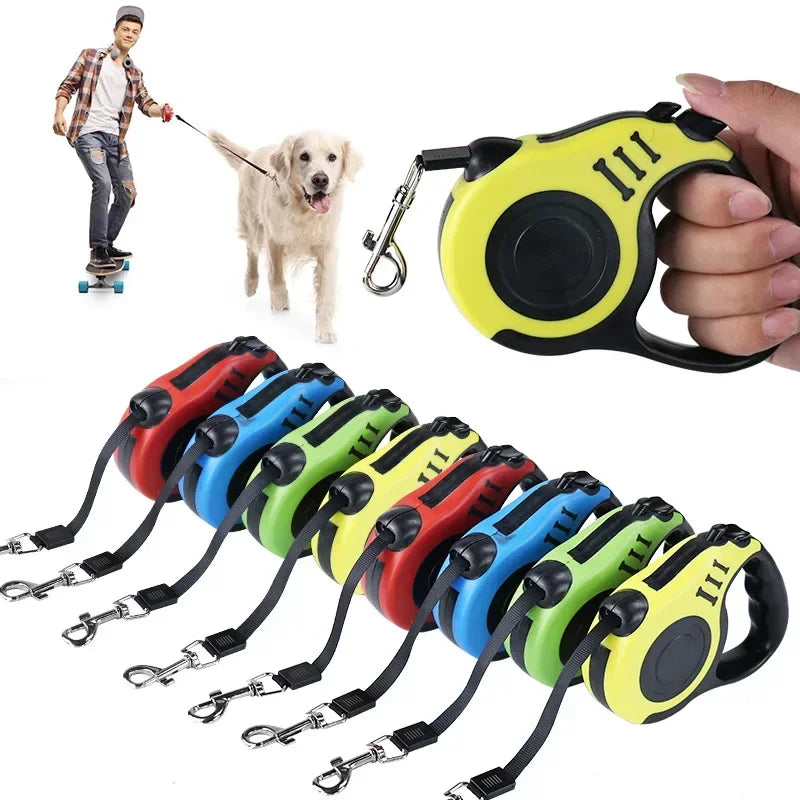 Retractable Dog Leash Traction Rope Automatic Flexible