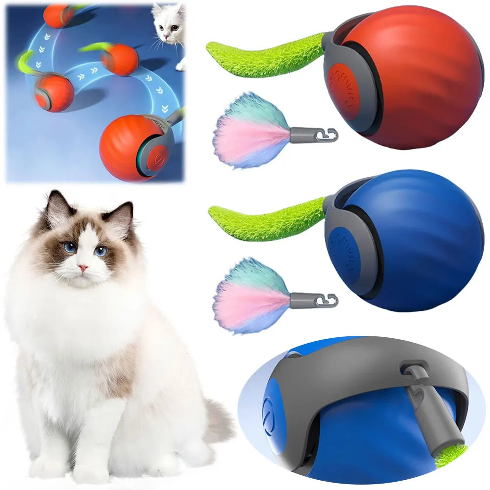 Toy Ball Electronic Interactive Pet Rechargeable Moving Bouncing