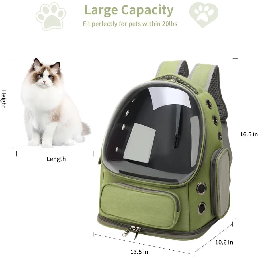 Breathable Cat Bubble Backpack Carrier Hiking Camping