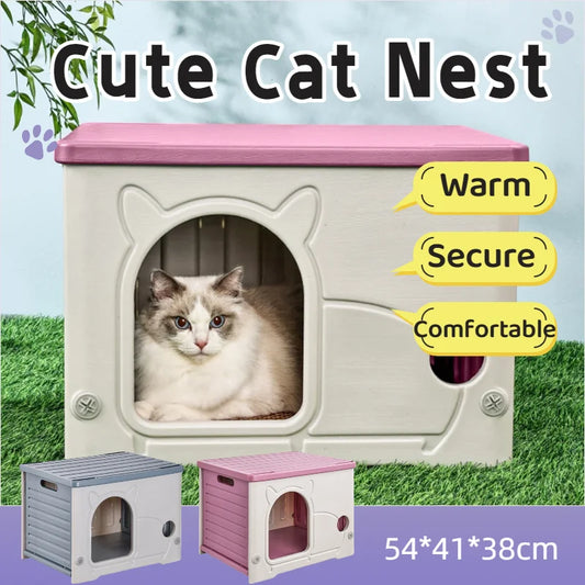 Outdoor Portable Stray Cat Nest Winter Warm Waterproof