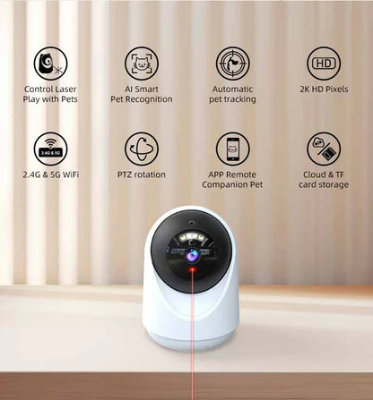 Laser Pet Camera Indoor Automatic Interactive Laser Toy