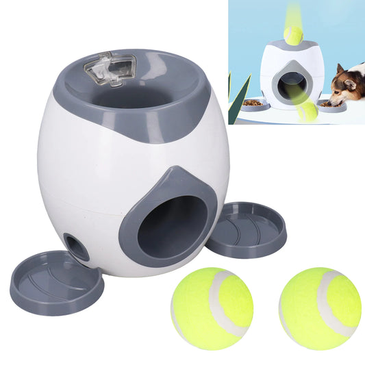 Tennis Ball Feeding Machine with 2 Tennis for Dog