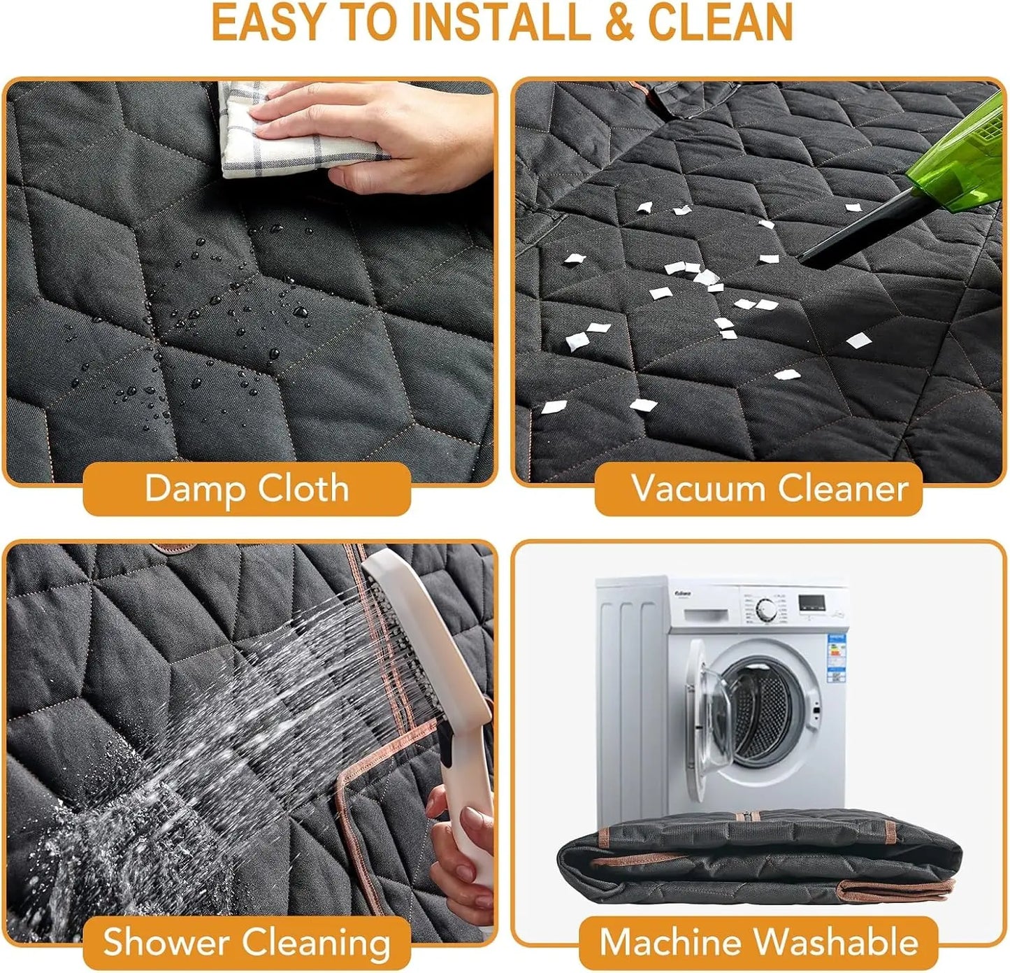 Dog Car Seat Cover, Waterproof Non-Slip