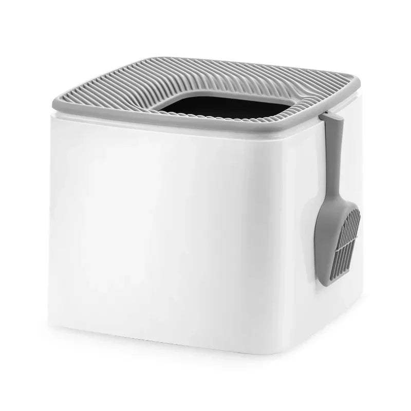 Kitty Litter Pan Litter Particle Catching Grooved Cover