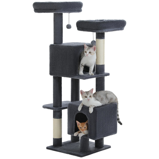 Cute Cat Tree/2 Padded Perches/2 Condos/2 Scratching Posts