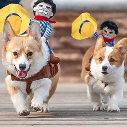 Halloween Dog Clothes Funny Cowboy Jacket