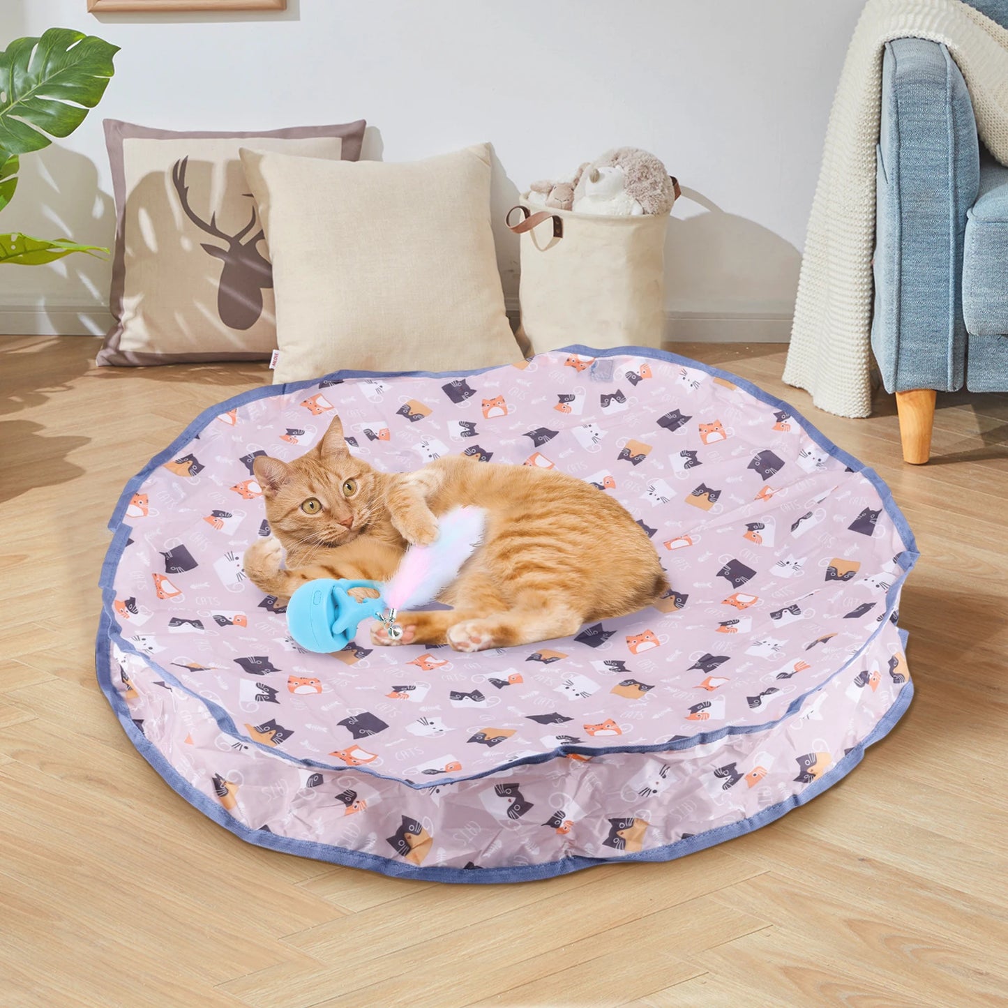 Motion Activate Wear Resist Mouse Catching Game Cat Mat