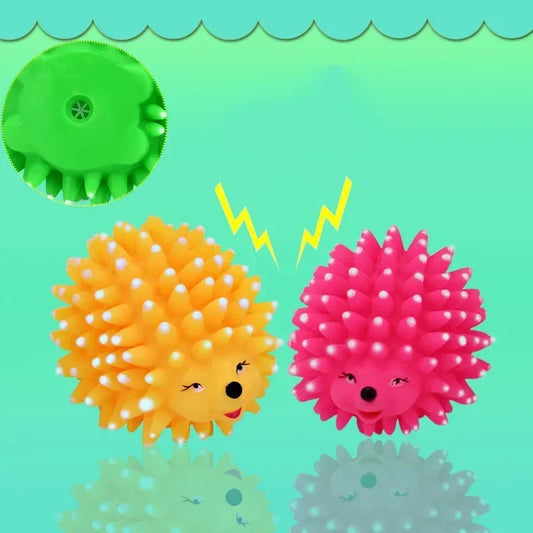 Hedgehog Soft Squeaky Ball Toys For Small Dogs