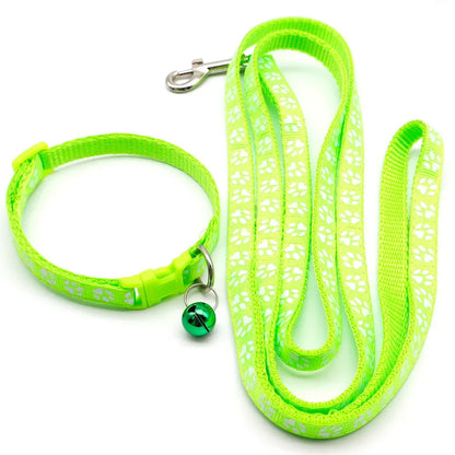 Leash Adjustable Collar Printed