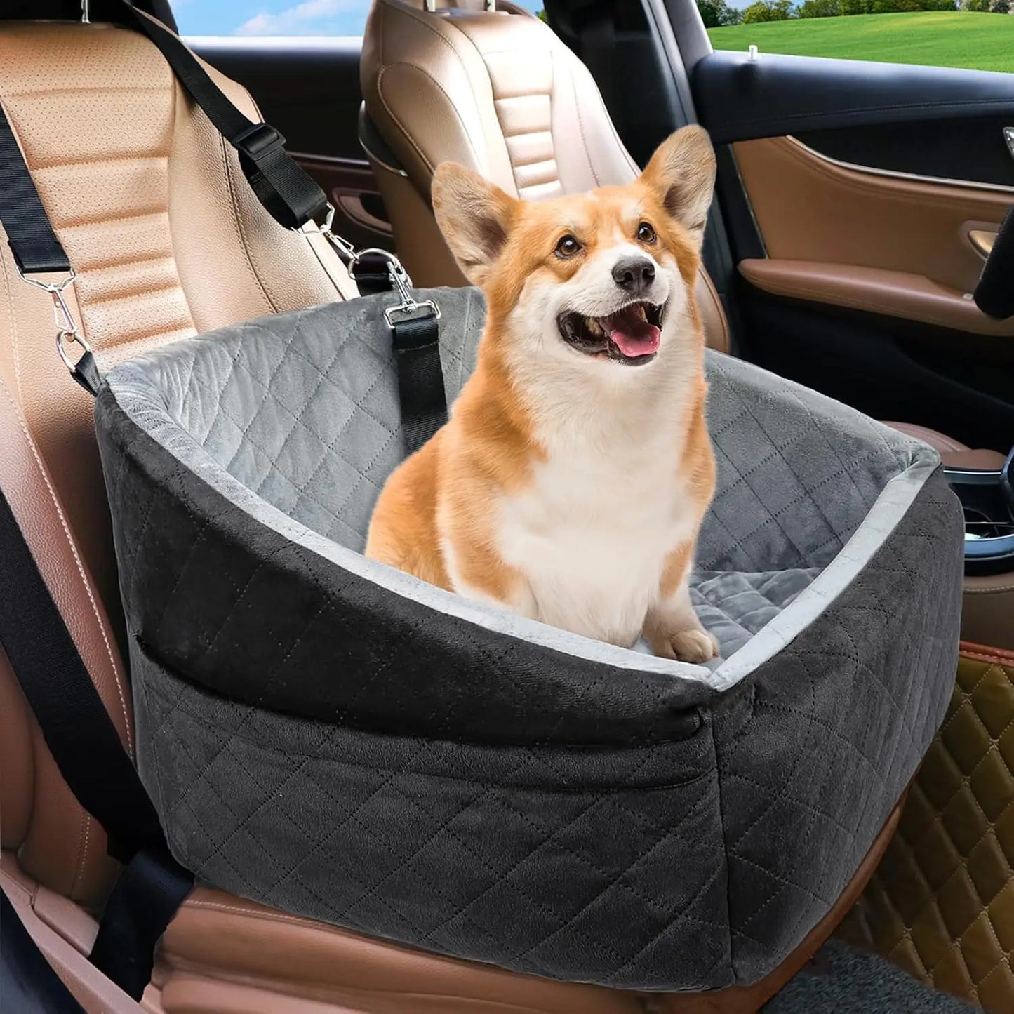 Detachable Washable Booster Seat Travel Bed Pockets